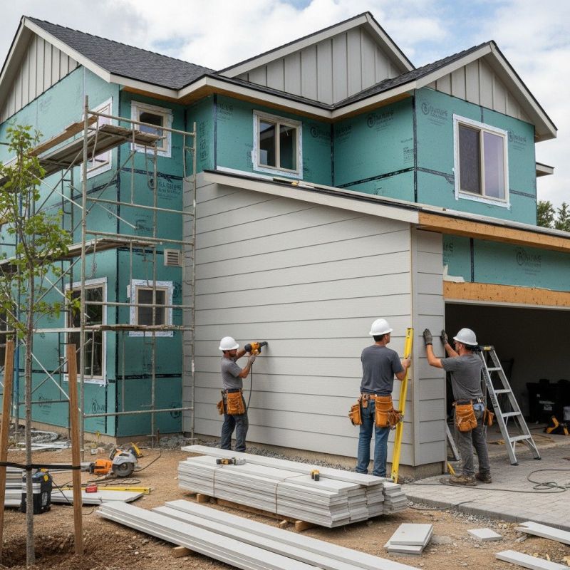 Cement Siding Installation